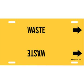 "Waste" Pipe Marker