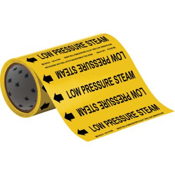 "Low Pressure Steam" Roll Form Pipe Markers