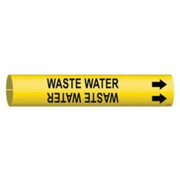 "Waste Water" Pipe Marker