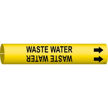 "Waste Water" Pipe Marker