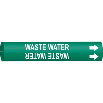 "Waste Water" Pipe Marker