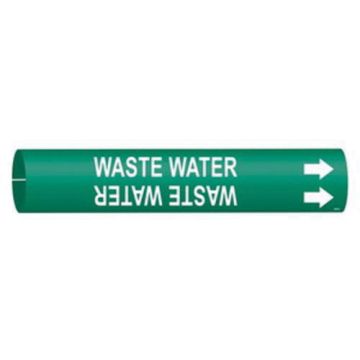 "Waste Water" Pipe Marker
