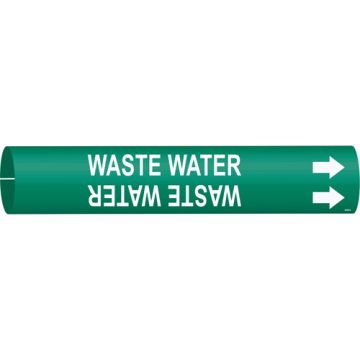 "Waste Water" Pipe Marker