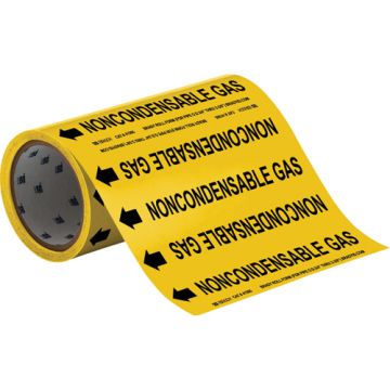 "Noncondensable Gas" Roll Form Pipe Markers