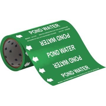 "Pond Water" Roll Form Pipe Markers