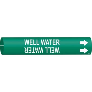 "Well Water" Pipe Marker