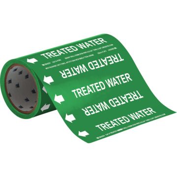 "Treated Water" Roll Form Pipe Markers