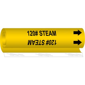 "120# Steam" Pipe Marker