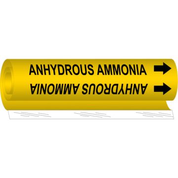 "Anhydrous Ammonia" Pipe Marker