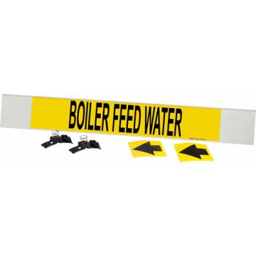 "Boiler Feed Water" Pipe Marker