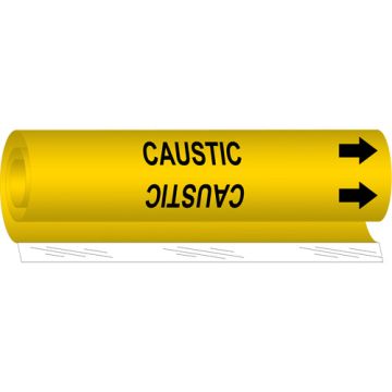 "Caustic" Pipe Marker