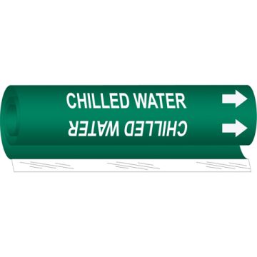 "Chilled Water" Pipe Marker