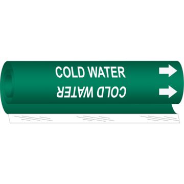 "Cold Water" Pipe Marker
