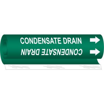 "Condensate Drain" Pipe Marker