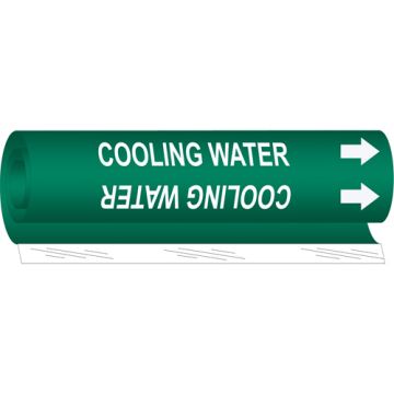 "Cooling Water" Pipe Marker