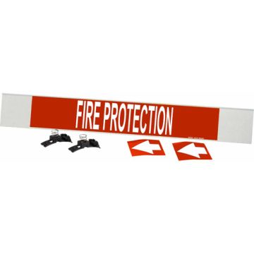 "Fire Protection" Pipe Marker
