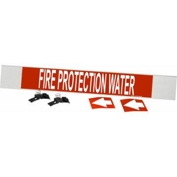 "Fire Protection Water" Pipe Marker