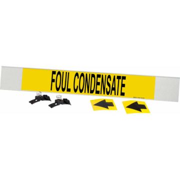"Foul Condensate" Pipe Marker