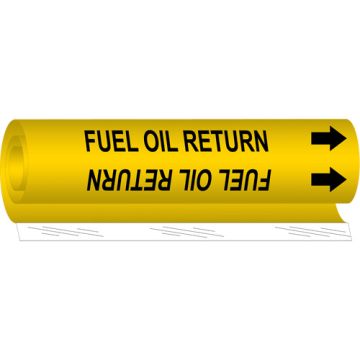 "Fuel Oil Return" Pipe Marker