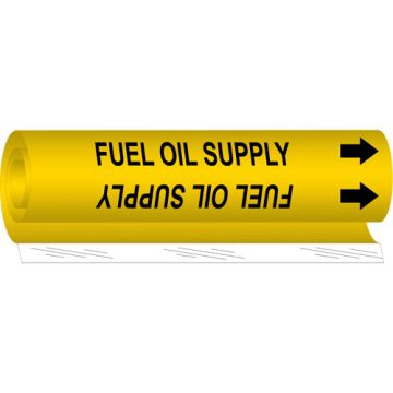 "Fuel Oil Supply" Pipe Marker