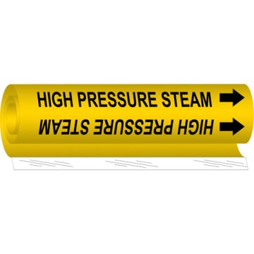 "High Pressure Steam" Pipe Marker