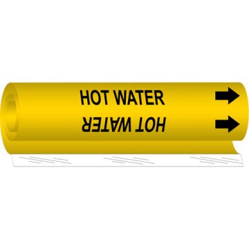 "Hot Water" Pipe Marker