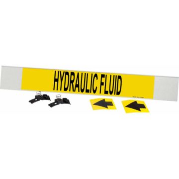"Hydraulic Fluid" Pipe Marker