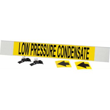 "Low Pressure Condensate" Pipe Marker