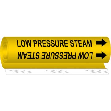 "Low Pressure Steam" Pipe Marker