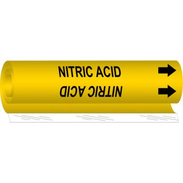 "Nitric Acid" Pipe Marker