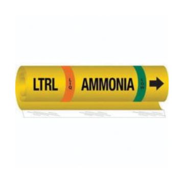 "LTRL Liq Ammonia Low" Ammonia (IIAR) Pipe Marker