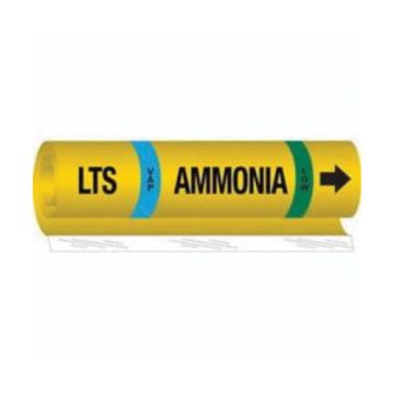 "LTS Vap Ammonia Low" Ammonia (IIAR) Pipe Marker