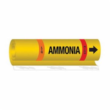 Blank "Liq Ammonia High" Ammonia (IIAR) Pipe Marker