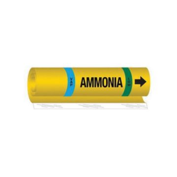 Blank "Vap Ammonia Low" Ammonia (IIAR) Pipe Marker