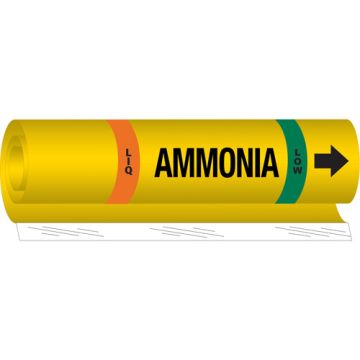 Blank "Liq Ammonia Low" Ammonia (IIAR) Pipe Marker