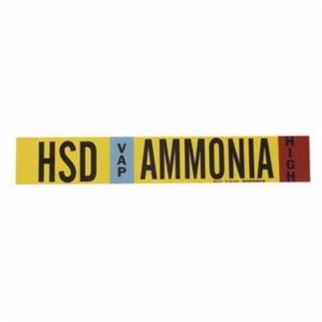 "HPL Liq Ammonia High" Ammonia (IIAR) Pipe Marker