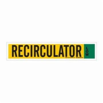 "Recirculator" Ammonia (IIAR) Pipe Marker