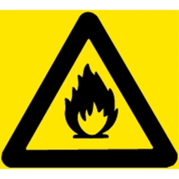 Right-to-Know Inflammable Pictogram Labels