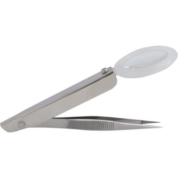 Splinter Forceps With Magnifier