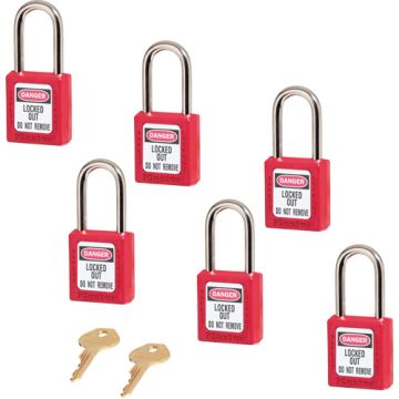 410 Series Zenex™ Padlocks - Set of Six