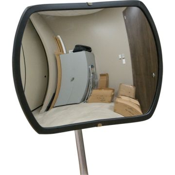 Roundtangular Convex Mirror with Telescopic Arm