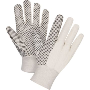 Cotton Canvas Dotted Palm Gloves