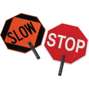 Double-Sided "Stop/Slow" Traffic Control Sign