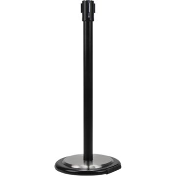 Free-Standing Crowd Control Barrier Receiver Post With Wheels