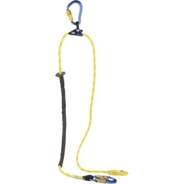 Pole Climber's Adjustable Rope Positioning Lanyard