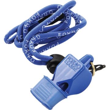 Classic Blue Whistle with Lanyard