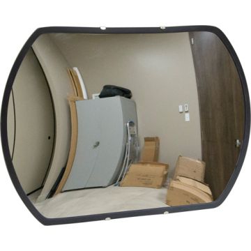 Roundtangular Convex Mirror with Bracket