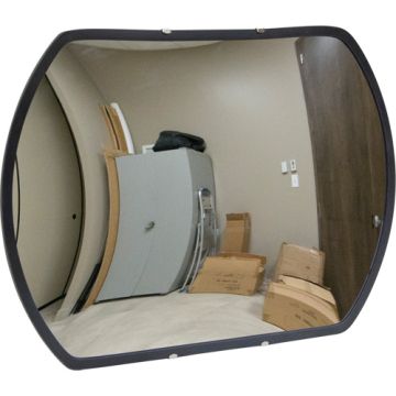 Roundtangular Convex Mirror with Bracket