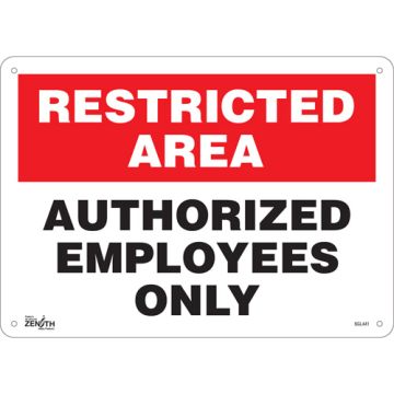 "Authorized Personnel Only" Sign