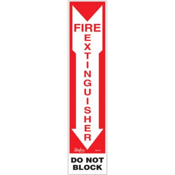 "Fire Extinguisher - Do Not Block" Sign